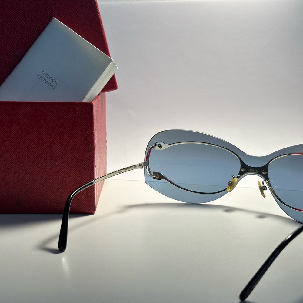 Cartier Rimless Shield Sunglasses